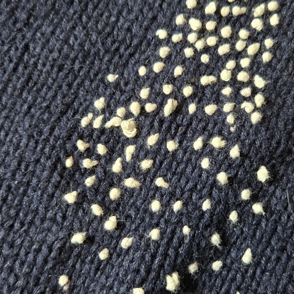 Vintage 1992 Eagle's Eye Morton Salt Girl Hand Knit Pullover Sweater Size M Vtg - Picture 9 of 16